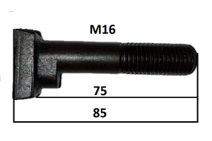 Ekecsavar Excenter állítócsavar M16x75