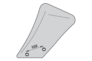 VOGEL NOOT Trágyabeforgató kormánylemez Bal KRAMP