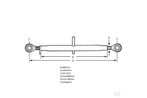 3.függesztő orsó 2.kat M30x600mm