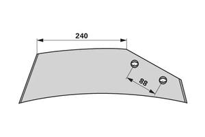 Beforgatólemez UN-400/350 Jobb Magyar